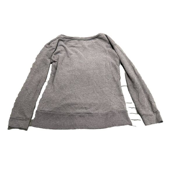 Juicy Couture Sequin Sparkly Pink Gray Lips Sweater Medium Vintage - Picture 5 of 8